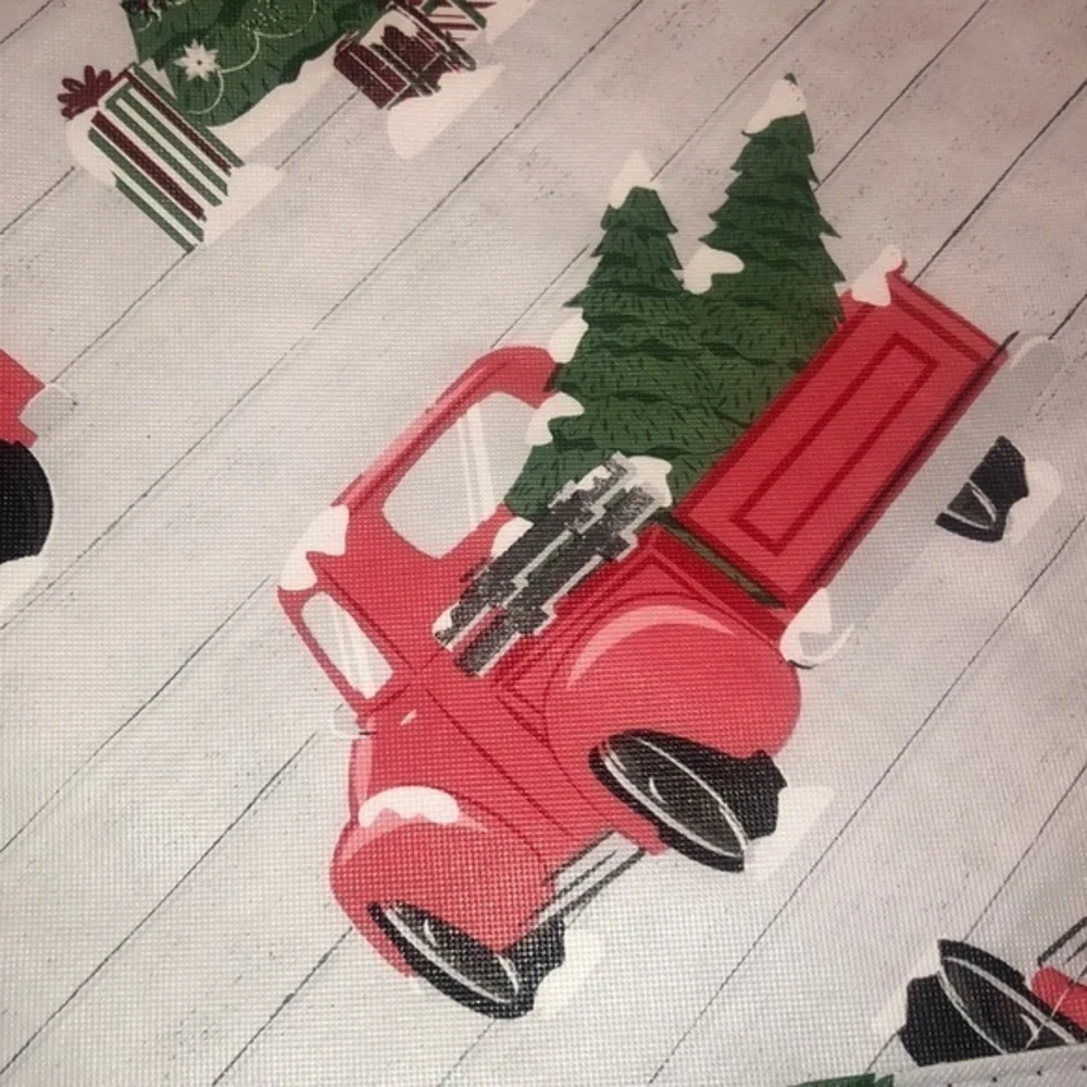 Farmhouse Red Pick Up Truck Christmas Placemats‎